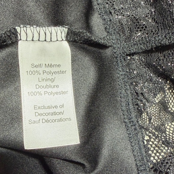 Studio Y Black Silver Glitter Lace Fairy Whimsigoth Rave Disco Y2K Womens Small - Picture 8 of 9